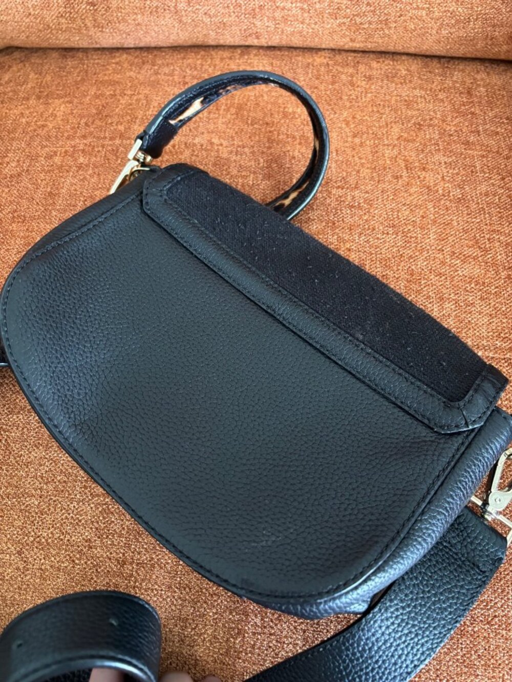 Kate Spade NY Seeley Lane Rae Crossbody Bag Rose Needlepoint & Leopard Strap - Picture 5 of 12